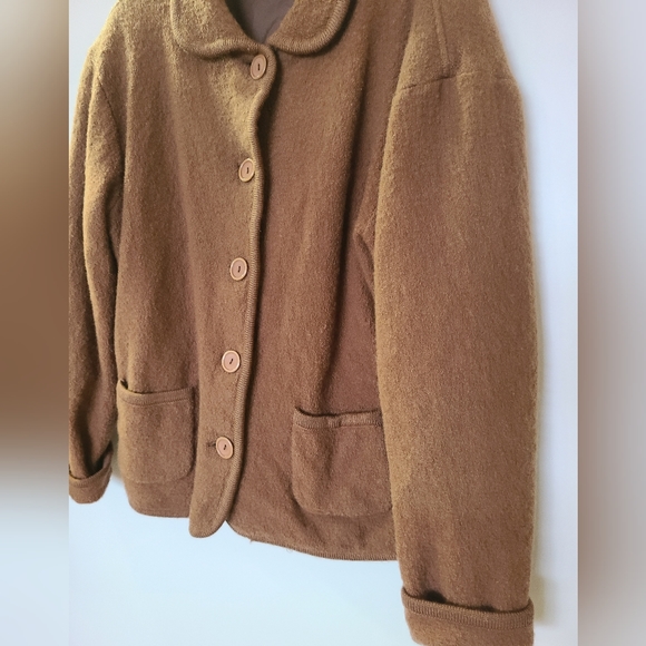 Vintage Wool Teddybear Button Front Jacket - Size M - Picture 5 of 9
